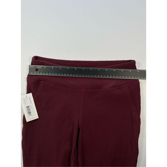 NWT Outdoor Voices SuperForm Rib Flare Pant Shiraz MaroonSize Medium Bell Bottom - Picture 6 of 10